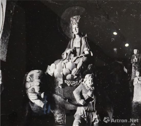 北山轉(zhuǎn)輪經(jīng)藏窟之普賢菩薩 中國營造學(xué)社 1940年