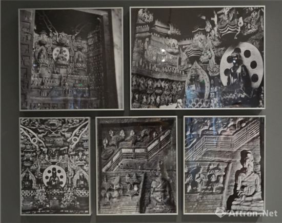 1940年?duì)I造學(xué)社攝北山石刻觀無(wú)量壽佛經(jīng)變相（局部）